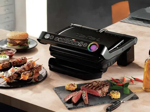 Grill elektryczny Tefal GC714834 OptiGrill+ Snacking&Baking 600cm2 Programy automatyczne