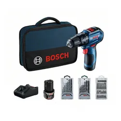 Bosch GSB Aksesuarlarına sahip darbeli Matkap 12V-30