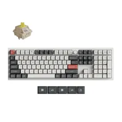 Klawiatura gamingowa Keychron Q6U-P4 100% Milk POM Banana Switch RGB Hot-Swap 8K