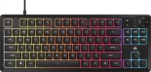 Klawiatura membranowa Corsair K55 Core TKL RGB Czarny