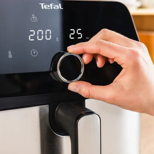 Frytkownica beztłuszczowa TEFAL EY855D10 Easy Fry Mega, 7,5 L, 8 automatycznych programów