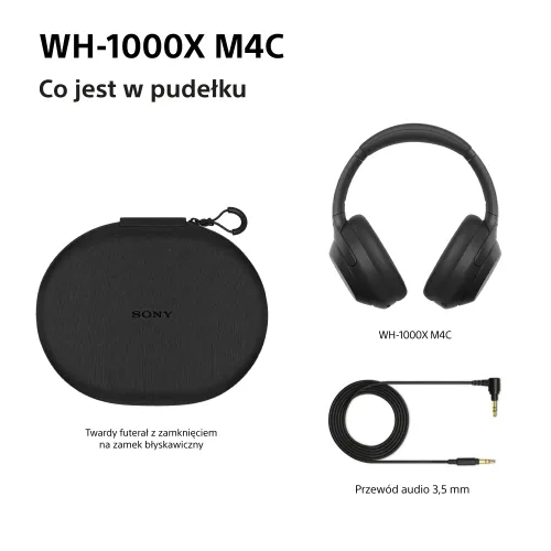 Słuchawki bezprzewodowe Sony WH-1000XM4C ANC Nauszne Bluetooth 6.0 Srebrny