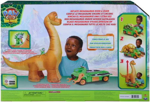 Pojazd SPIN MASTER Psi Patrol: Dino Movie Mega pojazd z dmuchanym dinozaurem 6075939