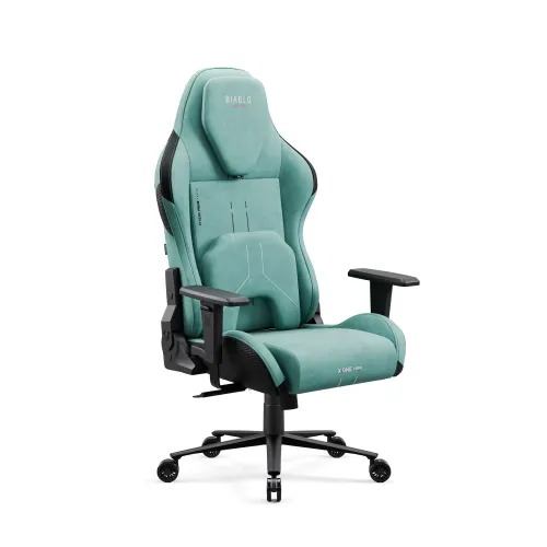 Fotel Diablo Chairs X.One Prime,Normal Size, Mystic Mint Gamingowy Do 140kg Tkanina Miętowy