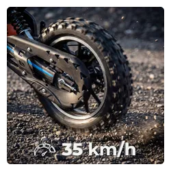 Cross spalinowy dla dzieci 49CC motocykl na akumulator e-start LED 35km/h