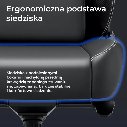 Fotel Anda Seat Kaiser 4 V2 XL Gamingowy do 150kg Tkanina Czarny