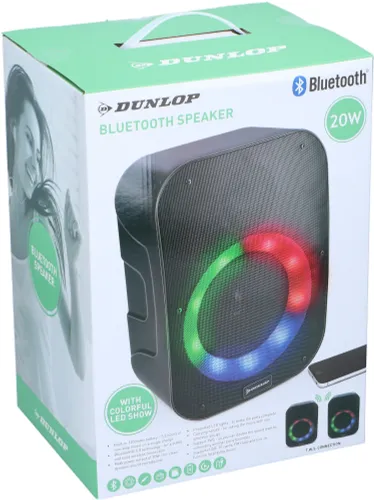 Głośnik mobilny DUNLOP D500 Radio FM Czarny