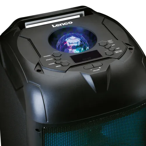 Power Audio Lenco PA-260BK 150W Bluetooth Radio FM Czarny