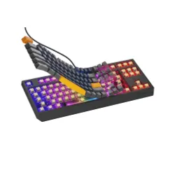 Klawiatura mechaniczna Genesis Thor 230 TKL Naval Blue Negative US RGB Outemu Panda Szary