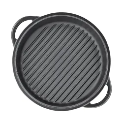 KUCHENPROFI Bbq 5 l - garnek żeliwny z patelnią grillową