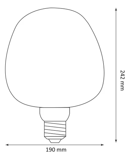 Żarówka LED GOLDLUX DecoVintage Smoke S190 4W E27