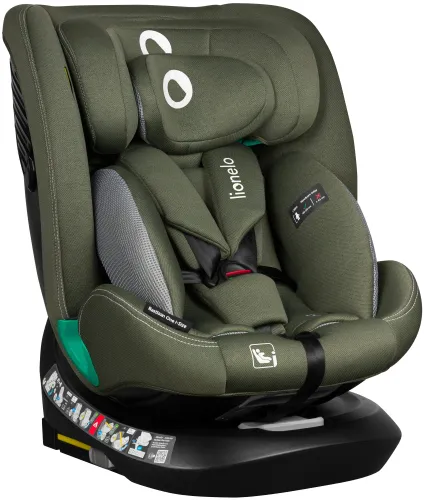 Fotelik samochodowy LIONELO Bastiaan One-i-Size 40-150 cm (0-36 kg) Zielony