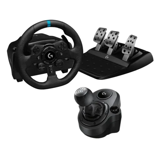 Kierownica Logitech G923 z pedałami do PS5, PS4, PC Force Feedback + Driving Force Shifter