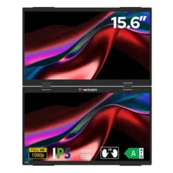 Monitor VERBATIM Dual Monitor Essentials 15.6" 1920x1080px IPS