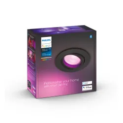 Oświetlenie punktowe Philips Hue White and Colour Ambiance Centura 1szt Czarny