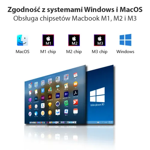 Monitor Extralink Dual Screen S300 13,3" Full HD IPS do laptopa
