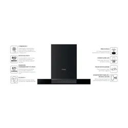 Капот Haier и-Link Hats6ds46bwifi черный