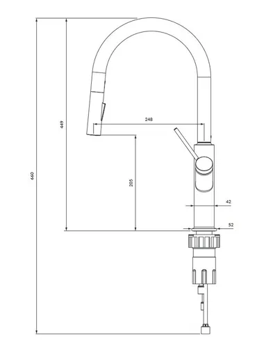 Bateria OMNIRES Bend BE6455CPB Miedź szczotkowana