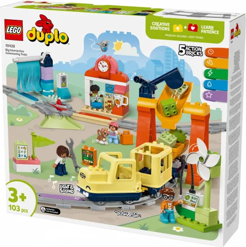 LEGO DUPLO bricks 10428 Большой интерактивный городской поезд