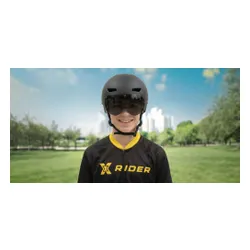 Kask XRIDER XRIH008M Inteligentny Czarny Miejski z lampką i kierunkowskazami (rozmiar M)