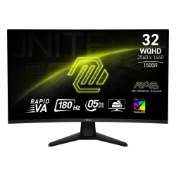 Monitor MSI MAG 32CQ6F 31,5" 2K Rapid VA 180Hz 0,5ms Zakrzywiony Gamingowy