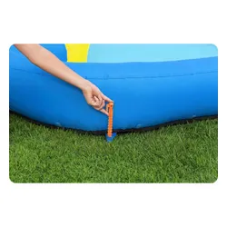 Dmuchany plac zabaw Bestway XXL dla dzieci zjeżdżalnia 435x286x267 cm