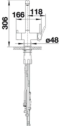 Bateria BLANCO Fontas-S II 525204 Biały