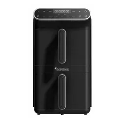 Air Fryer Frytkownica beztłuszczowa TURBOTRONIC TT-AF500D Czarny z podwójnym koszem