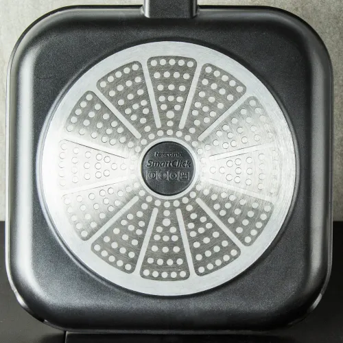 TESCOMA Smartclick 26 x 26 cm czarna - patelnia grillowa nieprzywierająca z odpinaną rączką