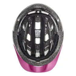 Kask rowerowy Uvex Air Wing różowo-biały kropki