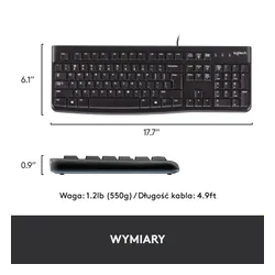 Klawiatura membranowa Logitech K120 Czarny