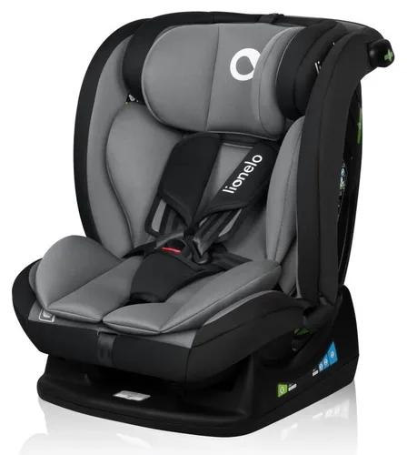 Fotelik samochodowy LIONELO Izzy i-Size 40-150 cm (0-36 kg) Czarno-szary