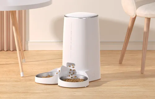 Dozownik karmy automatyczny ROJECO Button Version (podwójna miska)