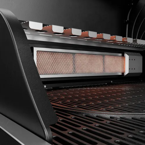 Grill gazowy KOLER Krone S1 Czarny 21.6 kW 73 x 46 cm