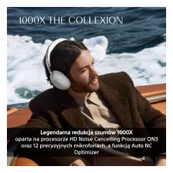 Słuchawki bezprzewodowe Sony 1000X THE COLLEXION z ANC Edycja na 10-lecie WH-1000XX Platynowo-biały