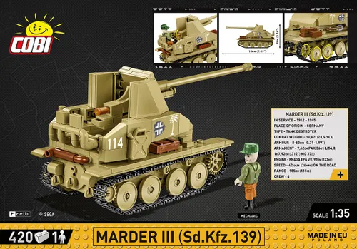 Конструктор COBI Marder III Sd.Kfz.139