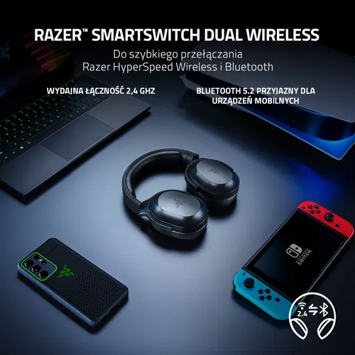 Razer Barracuda X Kulaklık (2022) Siyah (RZ04-04430100-R3M1)