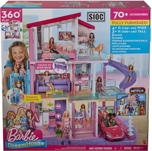 Barbie mükemmel ev Barbie yeni asansör ışığı + sesler