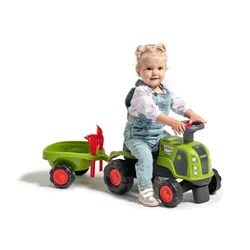 Falk Jeździk Claas 470 Arion Zielony Z Przyczepką + Zestaw Do Piasku