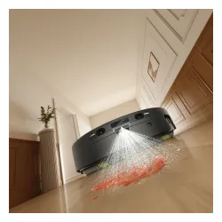 Robot sprzątający iRobot Roomba 675 Combo Czarny Funkcja mopowania Stacja oczyszczająca Tworzenie mapy pomieszczenia 63dB