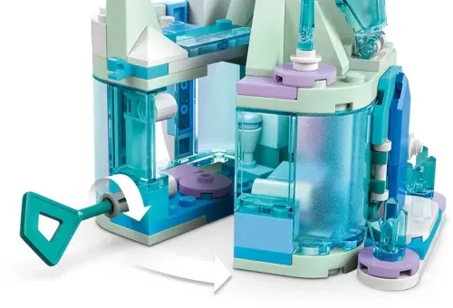 LEGO Disney 43278 Miniaturowy zamek w Arendelle i lodowy pałac Elzy