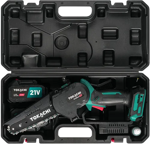 Piła łańcuchowa akumulatorowa TOKACHI 21V Drakkar 35 2x3Ah
