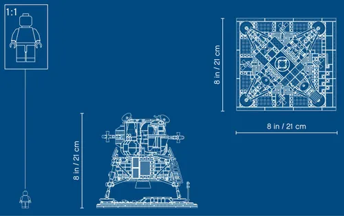 Конструктор Lego 10266 Creator Expert - Лунный модуль корабля "Аполлон 11" NASA