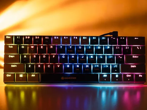 Klawiatura gamingowa Tracer GameZone Keylo 61 przewodowa mechaniczna podświetlana grafitowa