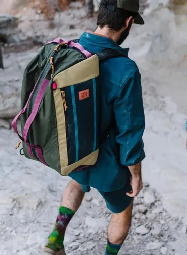 Сумка / рюкзак Topo Designs Mountain Duffel 40-geode green / sea pine