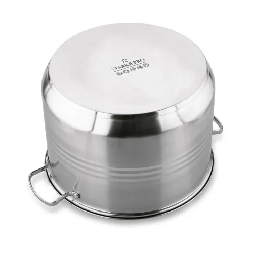 Garnek wysoki ze stali nierdzewnej z pokrywką Starke Pro Barcelo 20 l