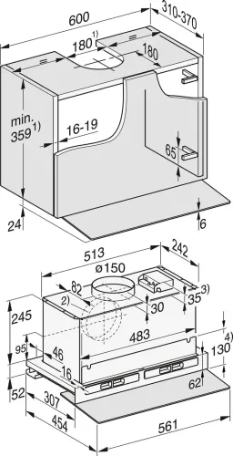 Okap Miele DAS 4640 Stal szlachetna