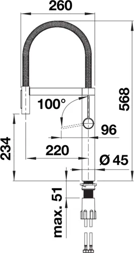 Bateria BLANCO Culina-S II 527465 Satynowa ciemna stal