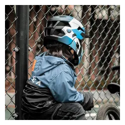 Kask rowerowy dziecięcy Rockbros 10110061001 Kids Helmet blue/white/black