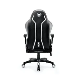 Fotel Diablo Chairs X-One 2.0 Normal Size Gamingowy do 160kg Skóra ECO Tkanina Czarno-biały